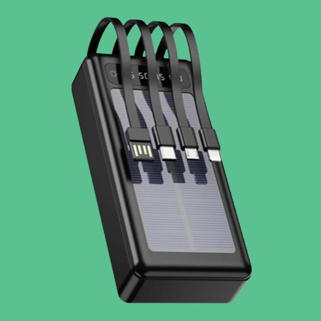 Solar Built Power Bank 4 In 1